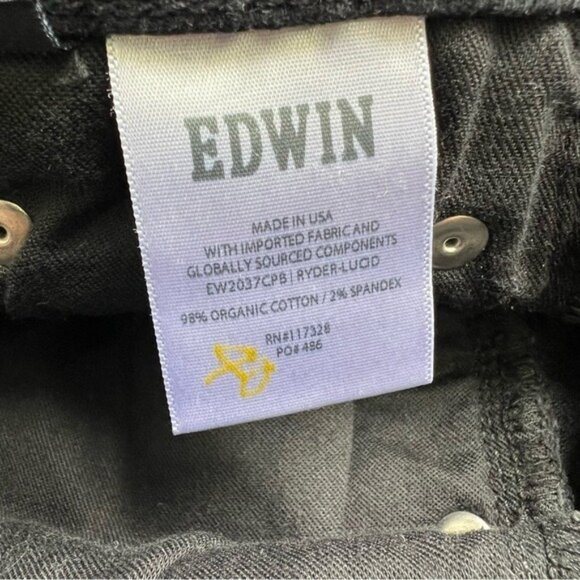 NWT Edwin Ryder Boot Cut Jean in Lucid Black - 26 - Picture 12 of 13